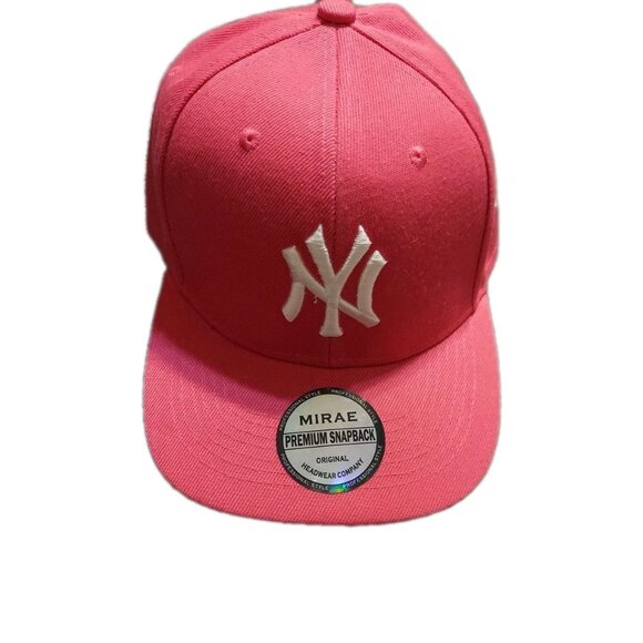 New York Yankees Mirae Snapback Hat Pink New York Yankees Embroidered Baseball - Picture 1 of 9